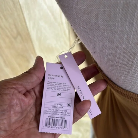 Wild Fable Tan Halter Bodycon Dress Med NWT - Picture 4 of 6